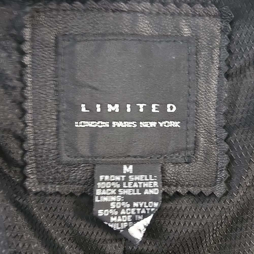 The Limited Black Leather Women's‎ Vest Size Medium M Vintage Y2K - Picture 6 of 10